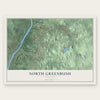 North Greenbush, New York map print, the full design