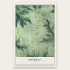 Big Flat, Arkansas map print, the full design