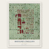 Midtown Phillips, Minnesota map print, the full design