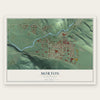 Morton, Washington map print, the full design