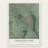 Chinquapin Park, Maryland map print, the full design