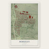 Berkeley, Illinois map print, the full design