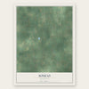 Iosco, Michigan map print, the full design