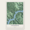 Coldspring, New York map print, the full design