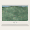 Yates, New York map print, the full design