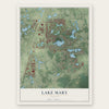 Lake Mary, Florida map print, the full design