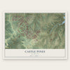 Castle Pines, Colorado map print, the full design