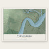Vernonburg, Georgia map print, the full design