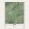 Leeds, Wisconsin map print, the full design