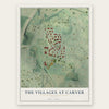 The Villages at Carver, Georgia map print, the full design