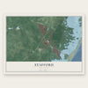 Stafford, New Jersey map print, the full design