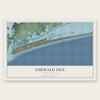 Emerald Isle, North Carolina map print, the full design