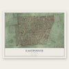 Eastpointe, Michigan map print, the full design