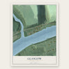 Glasgow, Pennsylvania map print, the full design