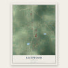 Richwood, Louisiana map print, the full design