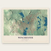 Winchester, Massachusetts map print, the full design