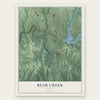 Bear Creek, Alabama map print, the full design