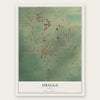 Driggs, Idaho map print, the full design
