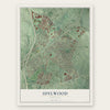 Idylwood, Virginia map print, the full design