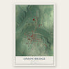 Union Bridge, Maryland map print, the full design