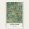 Higginsville, Missouri map print, the full design