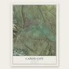 Cañon City, Colorado map print, the full design