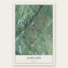 Oakland, New Jersey map print, the full design