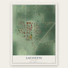 Lafayette, Minnesota map print, the full design
