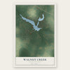 Walnut Creek, North Carolina map print, the full design