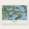 Mound, Minnesota map print, the full design