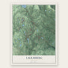 Fallsburg, New York map print, the full design