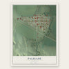 Palisade, Nebraska map print, the full design