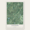 Lafayette, New Jersey map print, the full design