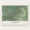 Lockwood, Montana map print, the full design