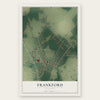 Frankford, Delaware map print, the full design