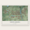 North Aurora, Illinois map print, the full design