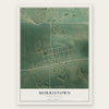 Morristown, South Dakota map print, the full design