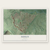 Sudley, Virginia map print, the full design