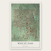 West St. Paul, Minnesota map print, the full design