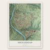 Shenandoah, Virginia map print, the full design