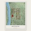 Bottineau, Minnesota map print, the full design
