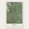 Chama, New Mexico map print, the full design