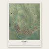 Roma, Texas map print, the full design