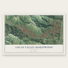 Lucas Valley-Marinwood, California map print, the full design