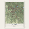Gillette, Wyoming map print, the full design