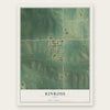 Kinross, Iowa map print, the full design
