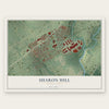 Sharon Hill, Pennsylvania map print, the full design