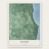Haynes, Michigan map print, the full design