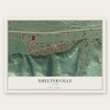 Smelterville, Idaho map print, the full design