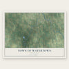 Town of Watertown, Wisconsin map print, the full design